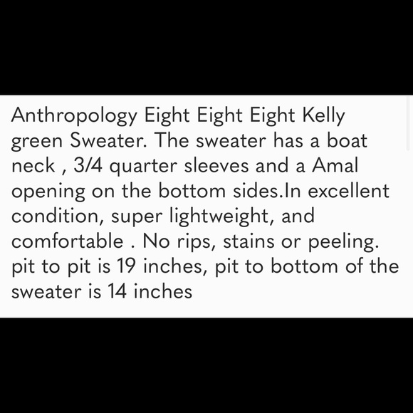 Anthropology Eight Eight Eight Sweater - Picture 8 of 8